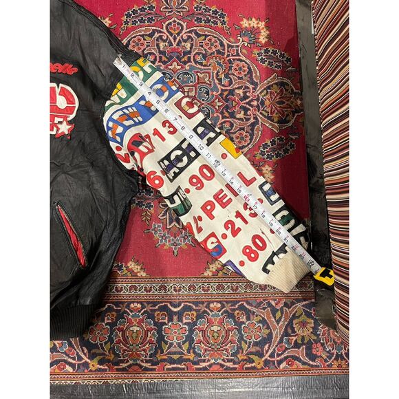 Vintage Pelle Pelle Black Leather Jacket Size 3XL - Picture 11 of 11